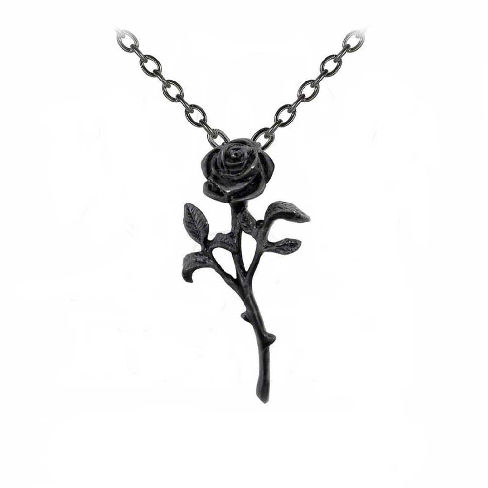 Alchemy - THE ROMANCE OF THE BLACK ROSE Collier - Noir